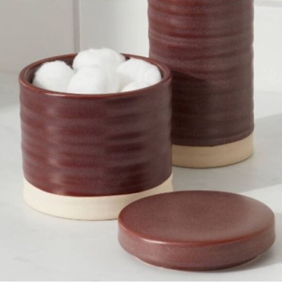 Threshold Ceramic Bathroom Canister  - Picture 3 of 6